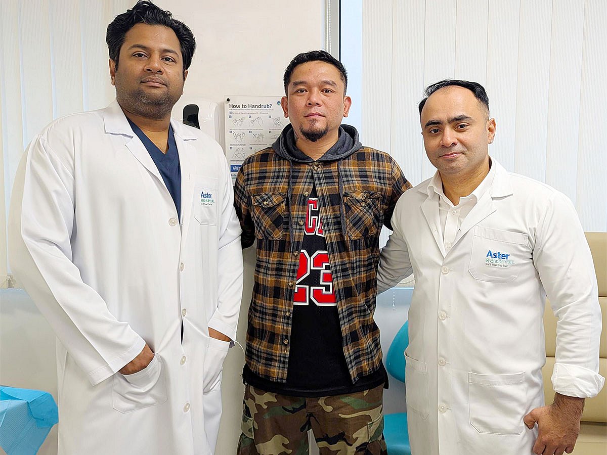 A 40-year-old Filipino expat, Jesy Garcia Basilio, has had a cricket ball-sized jaw tumour successfully removed and reconstructed the damaged jaw using his leg bone in a groundbreaking procedure at a Dubai hospital.