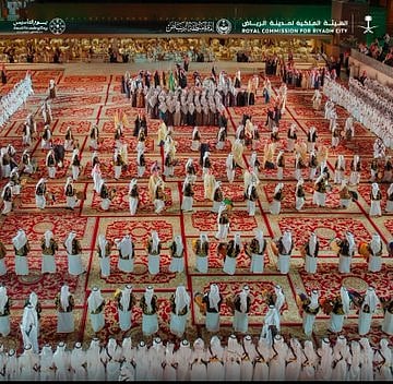 The Ardah — one of Saudi Arabia’s most distinctive cultural expressions — featured 633 performers in synchronized drumming and dancing.