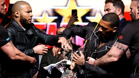 Tensions escalated at the press conference