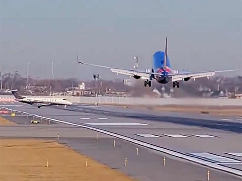 Video: Southwest Airlines plane narrowly avoids collision at Chicago Midway International Airport