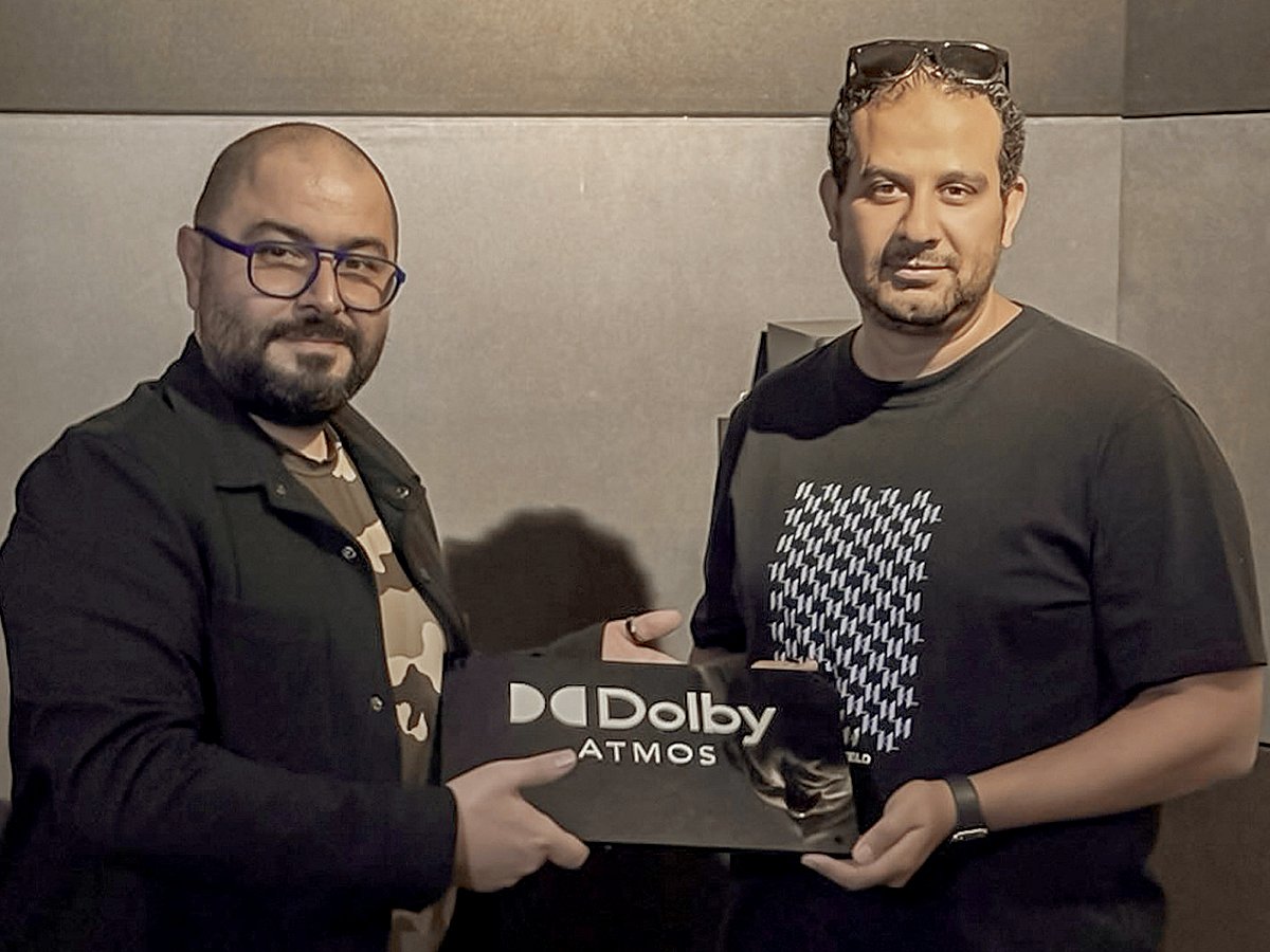 Raby Hamza, Manager - Content & DCX Middle East & Africa, Dolby and Ahmed Raafat, General Manager & Co-Founder, Takwene