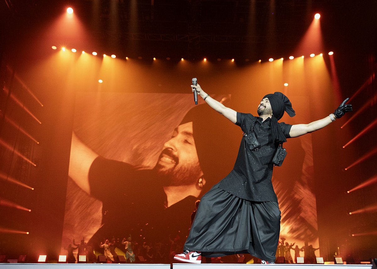 Diljit Dosanjh performs at BC Place