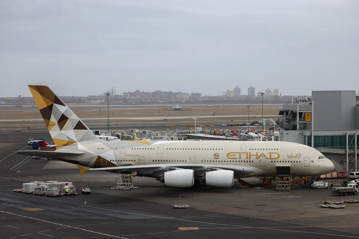 The airline urged customers to check the status of their flight on its website.