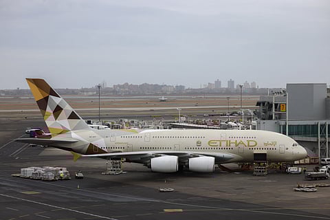 The airline urged customers to check the status of their flight on its website.