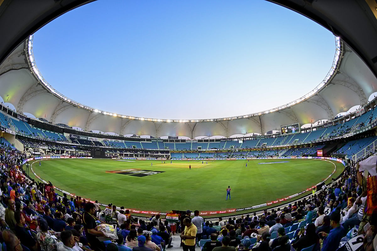 A view of Dubai International cricket stadium. 