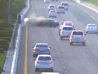 Abu Dhabi Police warn against sudden stops on roads, share crash footage