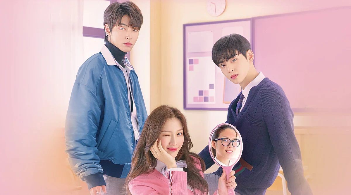 True Beauty follows Mun Ka-young’s feisty Lim Jyu-Kyung, and now she navigates a complicated love triangle featuring Cha Eun-woo and Hwang In-youp. 