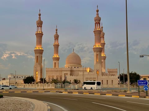 "Pure tranquility" - This sunset shot of Al Bahiya Mosque in Abu Dhabi was captured by Noushin Sajjad. At 40, and having called the city home for 38 years, Sajjad says she balances her roles as a homemaker, mother of two, and part-time business supporter, all while capturing the world’s beauty with her camera.
