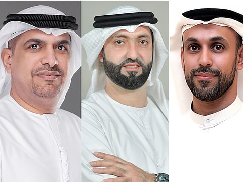 Dr Rashed Obaid Alsuwaidi, Dr Mohamed Muath Adi and Dr Ali Al Jaberi.