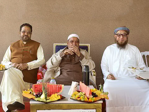 Amiruddin Ajmal, Chairman of Ajmal Perfumes, pictured in the centre