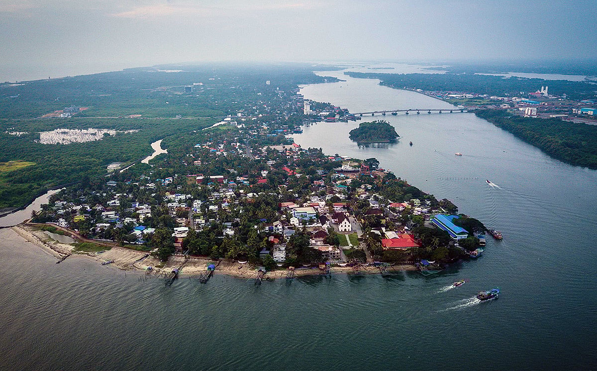 An areal view of Kochi, Kerala