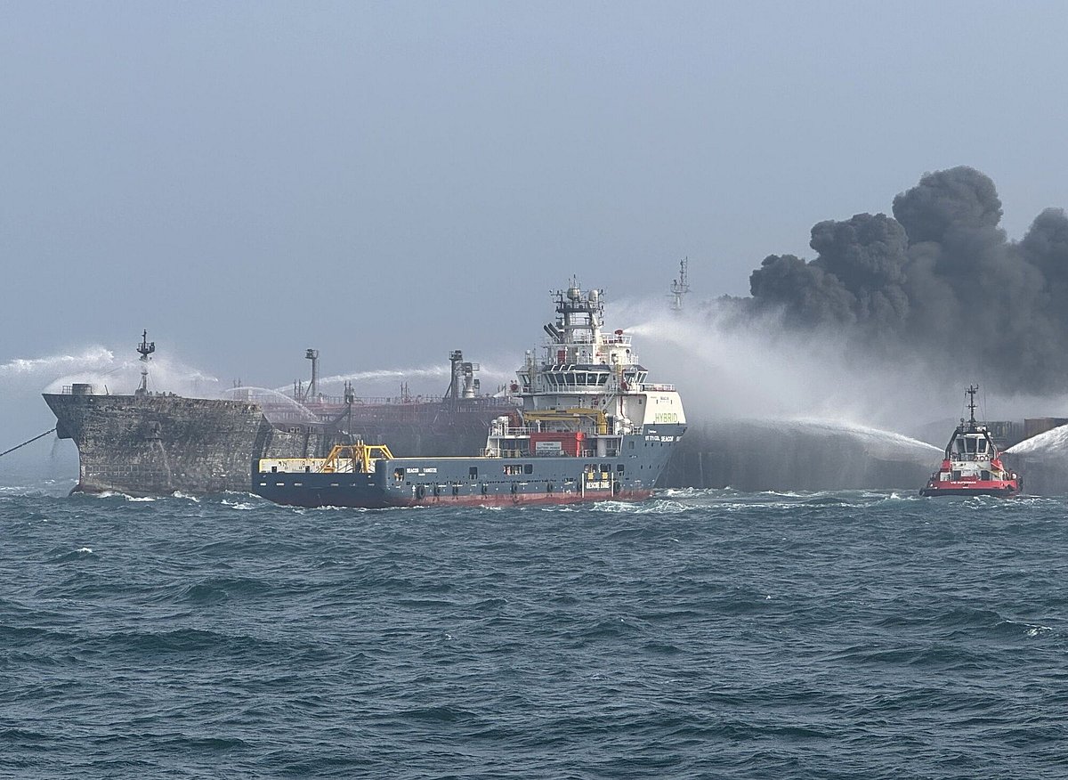 Vessels collide off Coast of Humber Estuary, off the UK’s east coast.