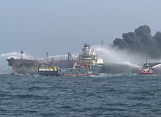 Tanker collision off UK coast spills fuel, ignites blazes