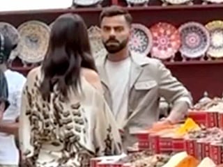 Indian cricketer Virat Kohli and Bollywood star Anushka Sharma spotted at Dubai's Al Seef