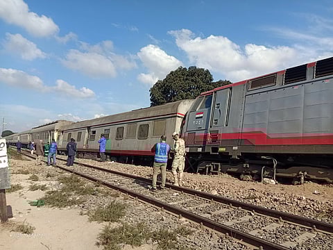 Eight killed, 12 injured in train collision in Egypt