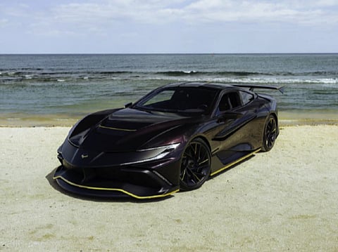 Developed by Naran Automotives, the driving prototype – a four-seater hyper-coupe – made its Middle East debut following its global debut in Andermatt, Switzerland.