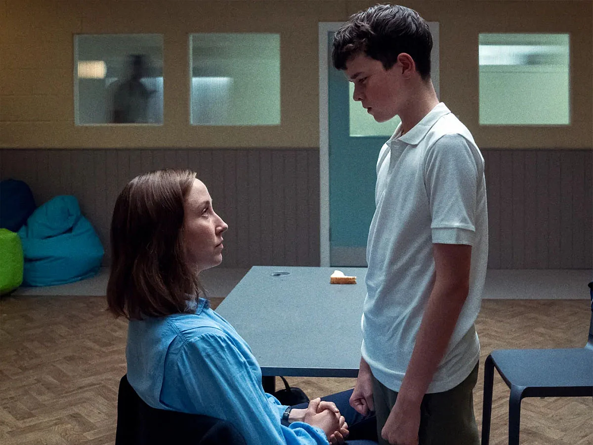 Erin Doherty and Owen Cooper in ‘Adolescence’