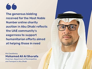 Dh83.784m raised in Abu Dhabi’s ‘Most Noble Number’ online auction to support healthcare of the poor