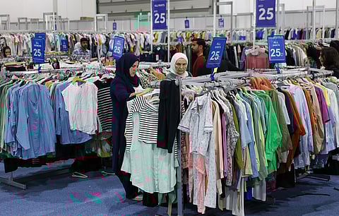 Shoppers at  42nd edition of Ramadan Nights shopping exhibition at Expo Centre Sharjah.