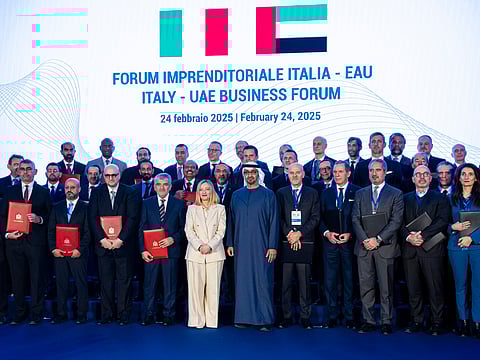 Tonino Lamborghini was among the 30 companies that signed a Memorandum of Understanding between Italy and the UAE in the presence of the UAE President His Highness Shaikh Mohammed Bin Zayed Al Nahyan and the Italian Prime Minister, Giorgia Meloni, in Rome. On behalf of Tonino Lamborghini, General Manager Paolo Zannoni signed the MoU 