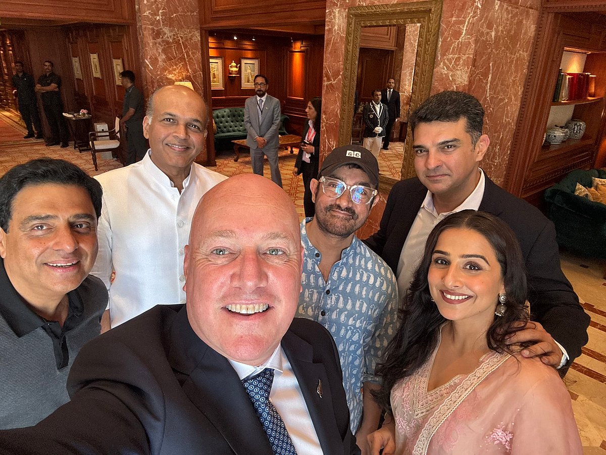 Christopher Luxon, Prime Minister of New Zealand, with Bollywood brigade