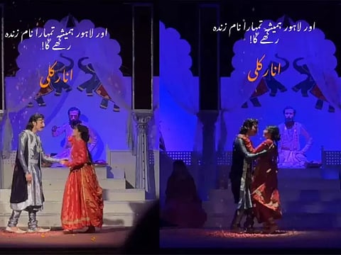 The clip showcases the students reenacting the dramatic moment when Anarkali, initially played by the iconic Madhubala, boldly defies Emperor Akbar by declaring her love for Prince Salim through a captivating dance. 