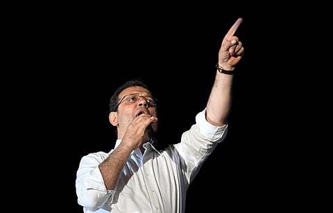 File photo of Istanbul's mayor Ekrem Imamoglu 