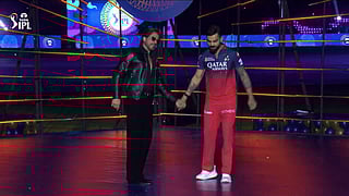 Watch: Virat Kohli shakes leg to 'Jhoome Jo Pathaan' in IPL 2025 opening ceremony, SRK calls him 'GOAT'