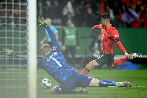 Cristiano Ronaldo bagged his team's second goal 