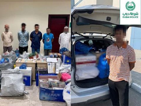 Dubai Police crack down on illegal street vendors in the city.