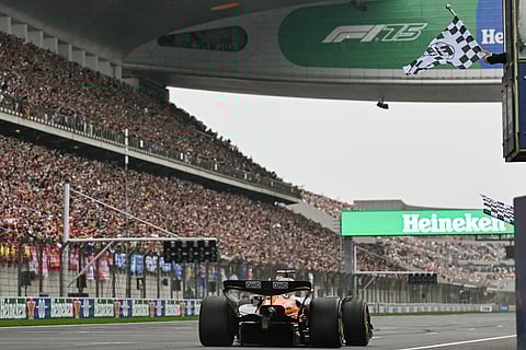 File photo of the Shanghai International Circuit in Shanghai on March 23, 2025. 