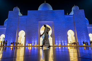 The Sheikh Zayed Grand Mosque in Abu Dhabi