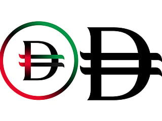 The new symbol of UAE Dirham  unveiled by the Central Bank in March this year.