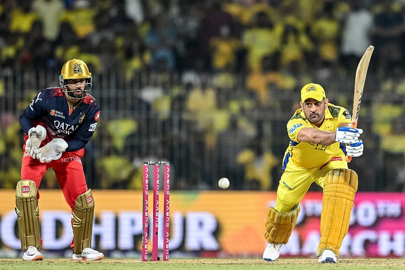 Mahendra Singh Dhoni's unbeaten 30 proved a lone bright spot in Chennai Super Kings' batting display against Royal Challengers Bengaluru on Friday.