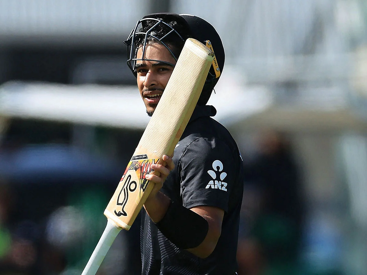 New Zealand's Muhammad Abbas celebrates his half-century off 24 balls during the first ODI cricket against Pakistan at McLean Park in Napier on Saturday.