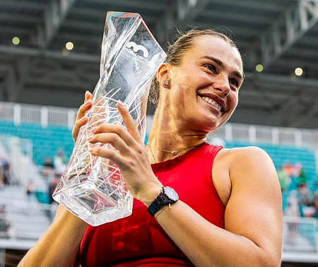 Sabalenka clinched maiden Miami Open title