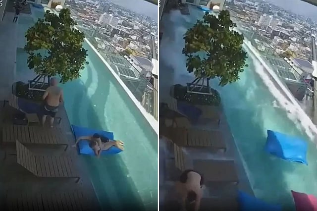 Pool Building Collapse Bangkok reels from Myanmar earthquake: Building collapse and rooftop ...