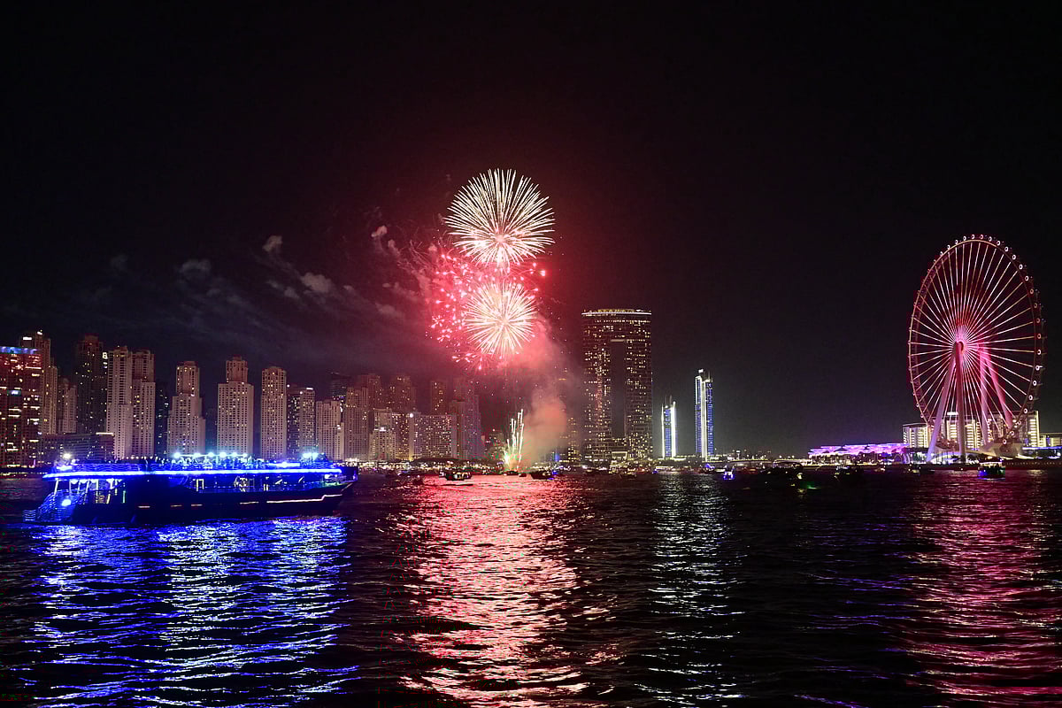 Fireworks illuminate the sky over Dubai on March 31, 2025, on the first day of Eid al-Fitr marking the end of the holy Muslim month of Ramadan. (Picture used for illustrative purposes)