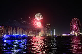 Fireworks illuminate the sky over Dubai on March 31, 2025, on the first day of Eid al-Fitr marking the end of the holy Muslim month of Ramadan. (Picture used for illustrative purposes)