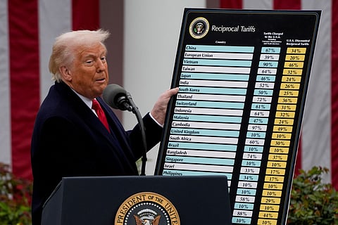 President Trump Announces New Tariffs In Rose Garden Speech