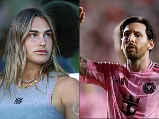 From centre court to pitchside: Aryna Sabalenka watches Lionel Messi rescue Inter