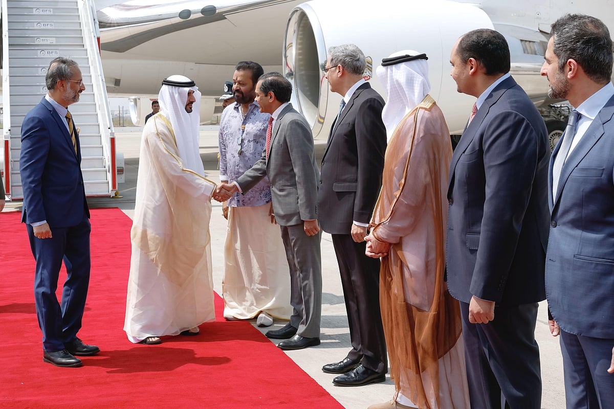 Sheikh Hamdan bin Mohammed received by Indian top officials during his official visit to India on Tuesday
