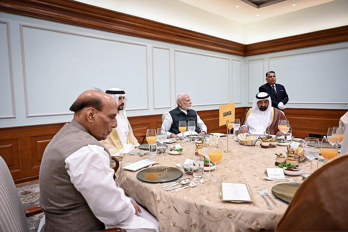 Sheikh Hamdan attends luncheon hosted by Narendra Modi in New Delhi on Tuesday