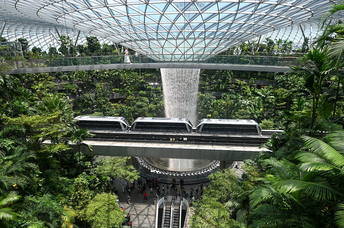  Singapore Changi Airport in Singapore on April 10, 2025.