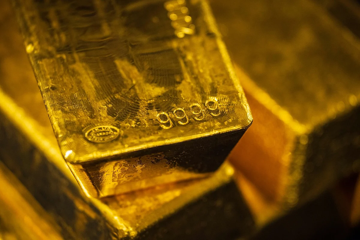 Gold Bars in The Czech National Bank's Vault