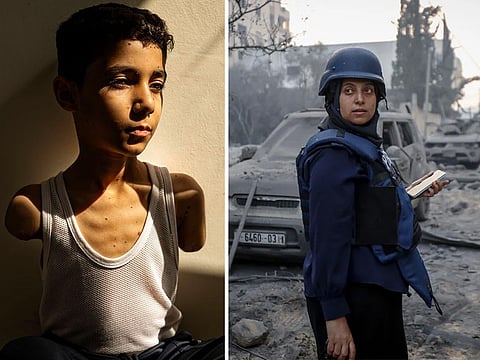 A haunting image of a young Gazan boy recovering from war injuries has been named World Press Photo of the Year for 2025. The portrait, taken by Palestinian photographer Samar Abu Elouf for the New York Times, shows nine-year-old Mahmoud Ajjour, who lost both arms in an Israeli airstrike in Gaza City in March 2024. Abu Elouf, who was evacuated from Gaza in late 2023, lives in the same apartment complex as Mahmoud in Doha, Qatar. She has documented the lives of several wounded Gazans who made it out for treatment.