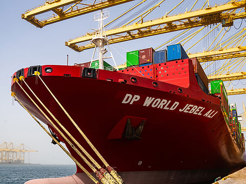 DP World Jebel Ali is a modern Sapphire 5300 compact gearless container vessel.