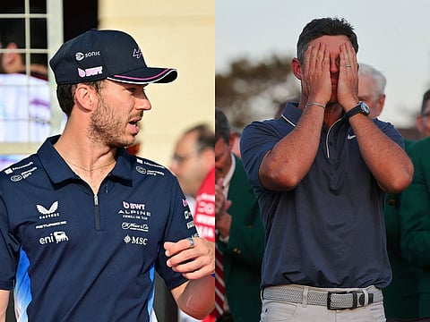 Alpine's Pierre Gasly stayed late to watch Rory McIlroy win the Augusta Masters on Sunday.