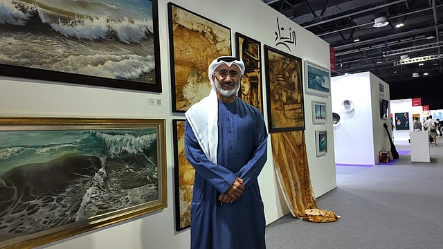 Veteran Emirati artist Mohamed Al Astad brings a unique blend of natural materials and cultural depth to the spotlight.