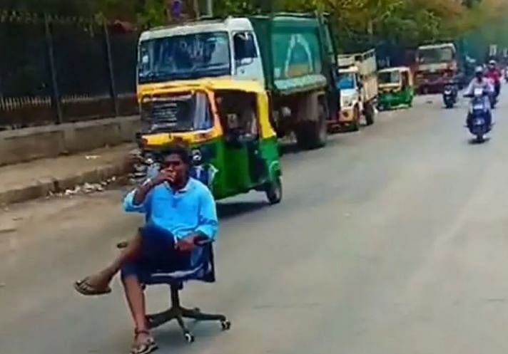 Man sipping tea on Bengaluru road arrested after viral video